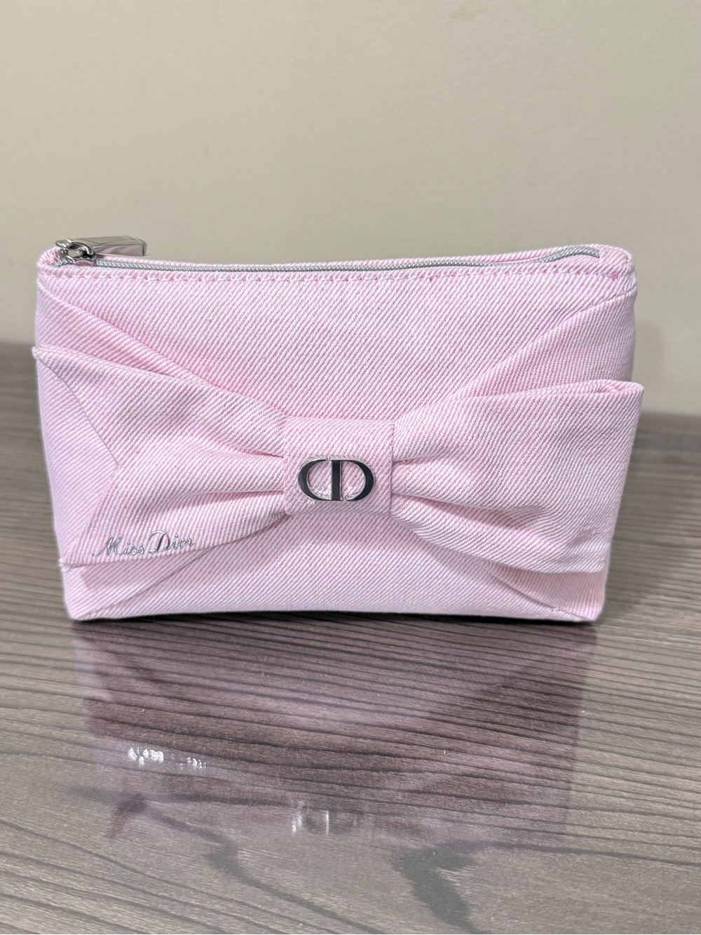 Dior Pink Bow Cosmetic Pouch